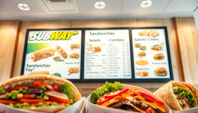 Subway Menu With Prices